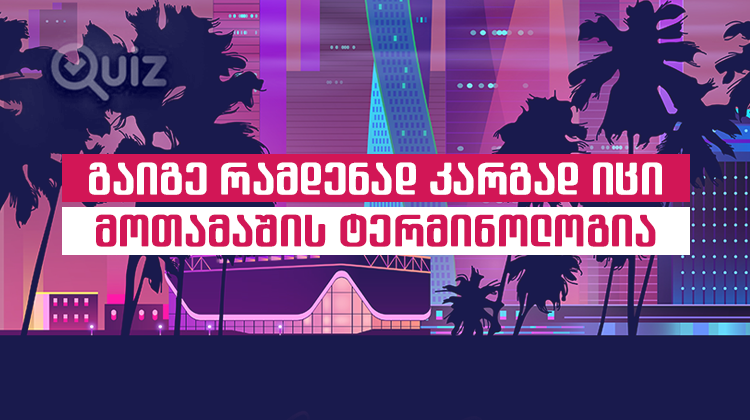 რამდენად კარგად იცი მოთამაშის ტერმინოლოგია? Quiz
